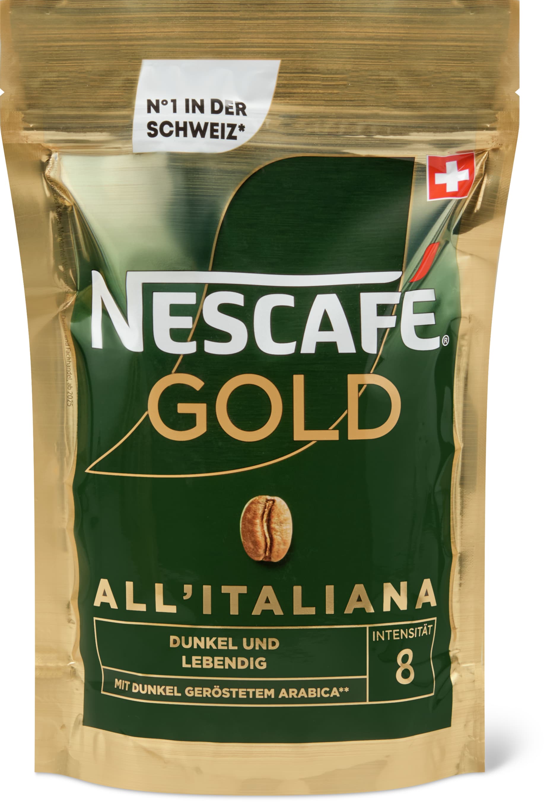 Nescafé Gold All'Italiana löslicher Kaffee Beutel 180g